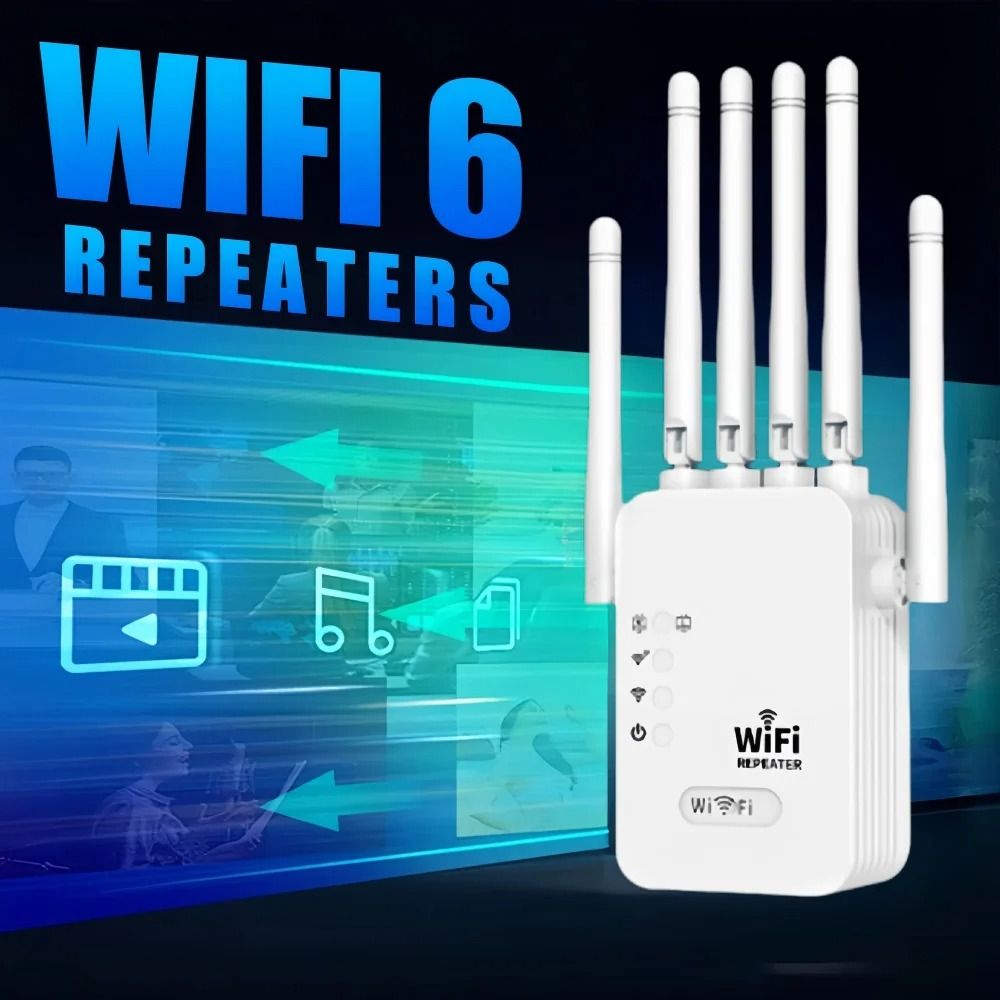 1200Mbps 5Ghz/300Mbps Wireless WiFi Repeater Booster 2.4G/5GHz Wi-Fi Signal Amplifier Extender Router Network Wlan WiFi Repetidor