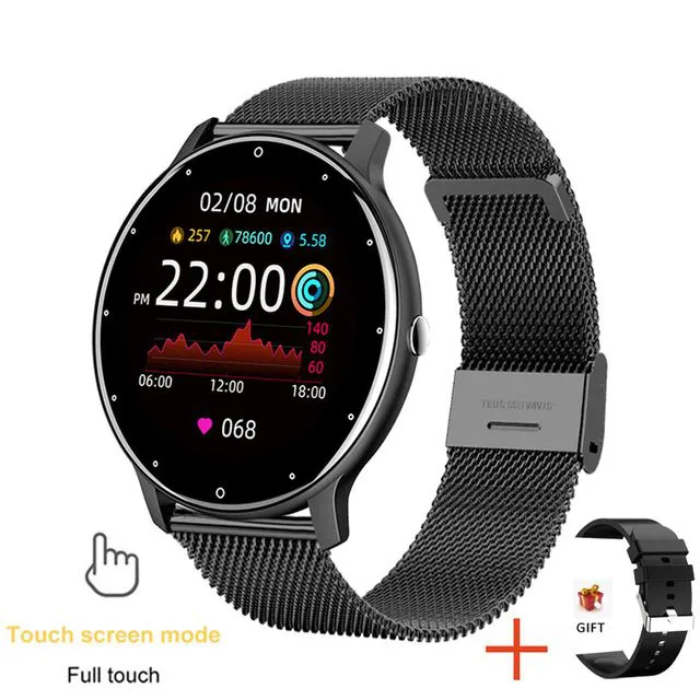 LIGE Smart Watches Women/Men Sports Watches Round Fitness Bluetooth Smartwatch Sleep Heart Rate Monitor Waterproof Business Watches