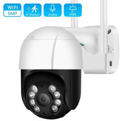 3MP PTZ Wifi IP Camera Outdoor 4X Digital Zoom AI Human Detect Wireless Camera H.265 P2P Audio 2MP 3MP Security CCTV Camera