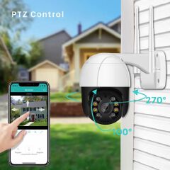 3MP PTZ Wifi IP Camera Outdoor 4X Digital Zoom AI Human Detect Wireless Camera H.265 P2P Audio 2MP 3MP Security CCTV Camera