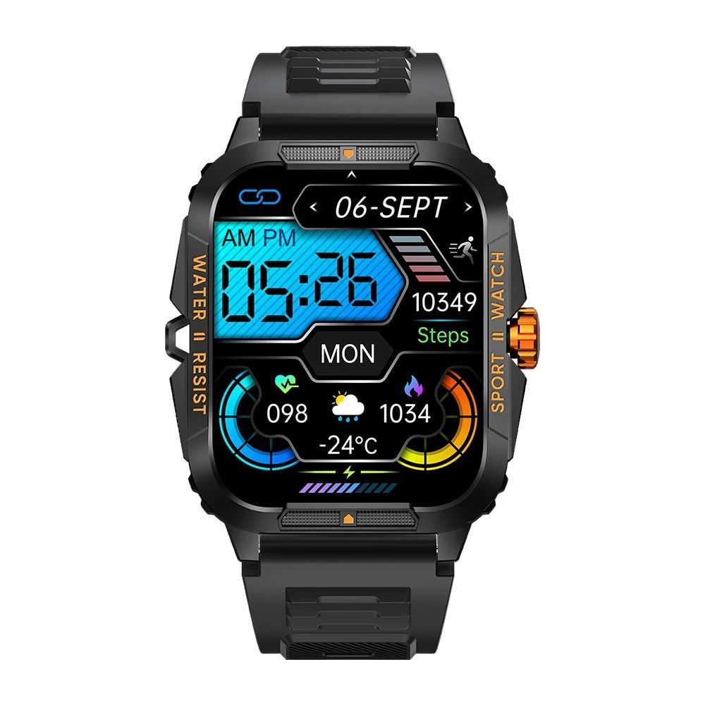2025 New COLMI Smart Watches 1.96" Outdoor Military Smartwatches Men Bluetooth Call Smart Watch 3ATM IP68 Waterproof Sports Fitness Watches