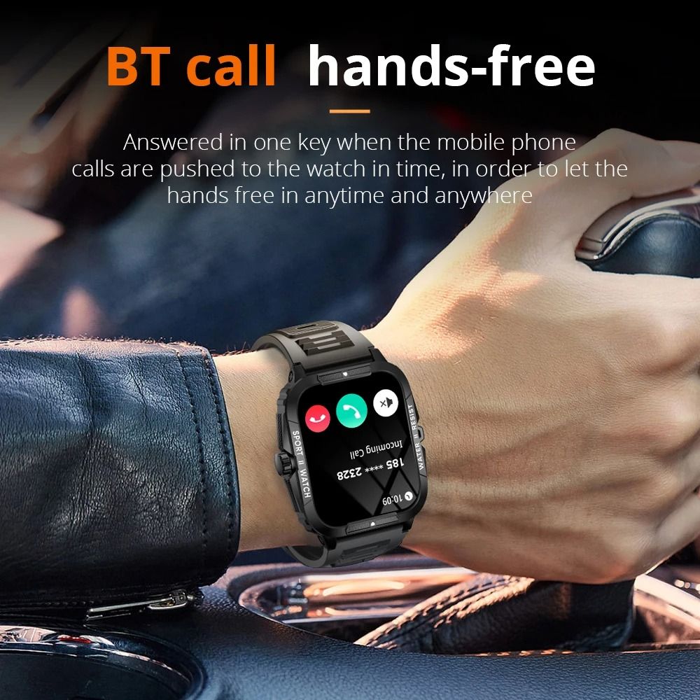 2025 New COLMI Smart Watches 1.96" Outdoor Military Smartwatches Men Bluetooth Call Smart Watch 3ATM IP68 Waterproof Sports Fitness Watches