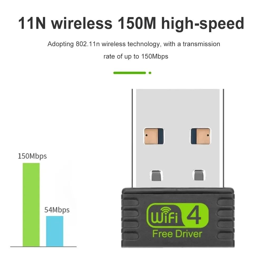 Wi-Fi 5 /Wi-Fi 4 600Mbps/150Mbps USB WiFi Bluetooth WiFi Adapter 2in1 Dongle Dual Band 2.4G 5GHz USB Network Wireless Wlan Receiver DRIVER FREE