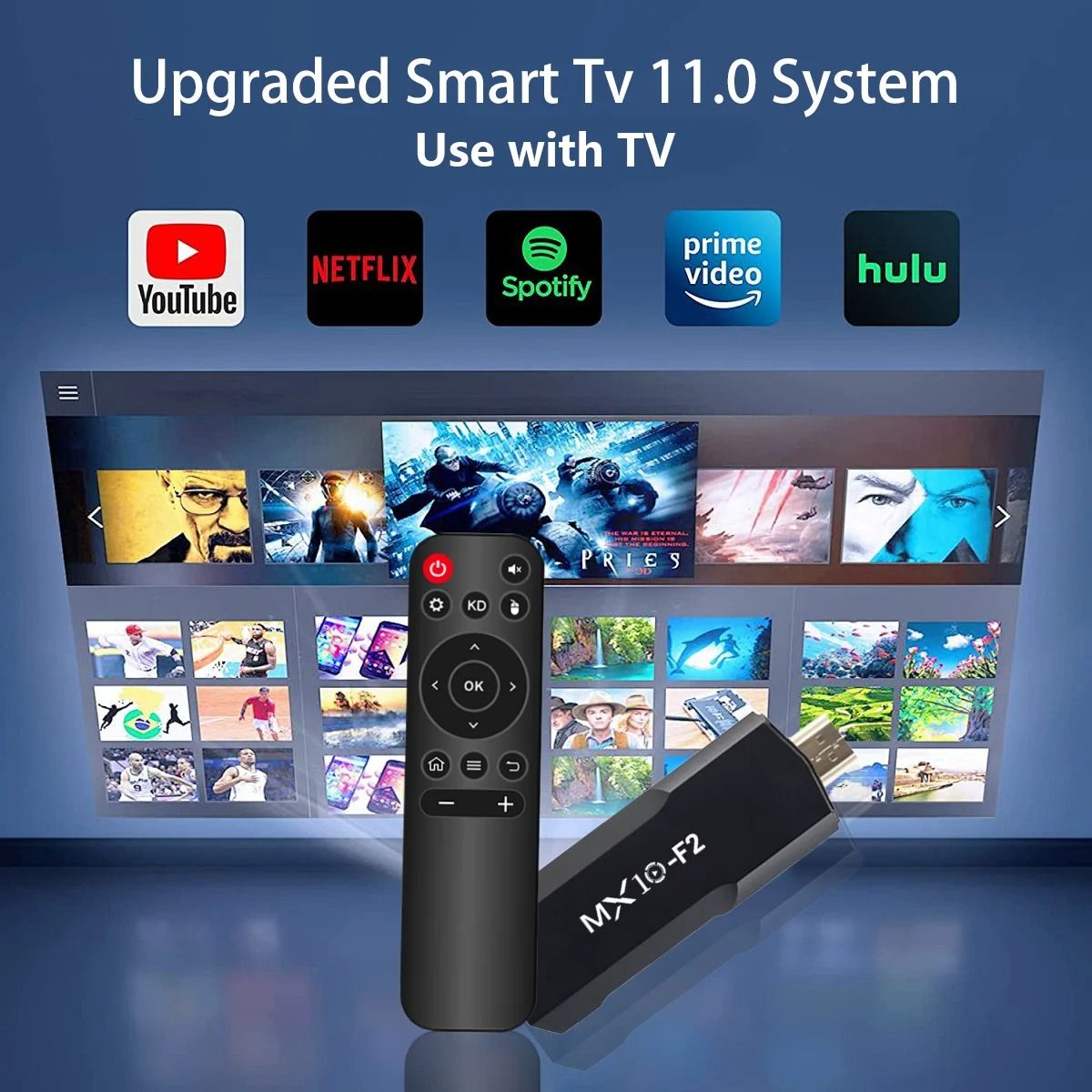 MX10 F3/F2 Android 13 TV Stick HDR Set Top OS 4K 1080P H313 ATV Smart TV Sticks For Google YouTube Smart Media Player