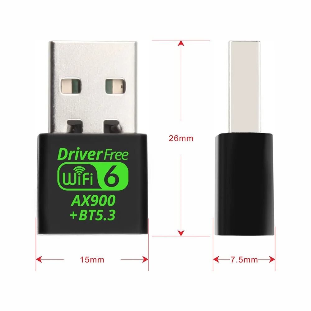 AX900 900Mbps USB WiFi 6 Bluetooth 5.3 Adapter 2in1 Dongle Dual Band 2.4G&5GHz USB WiFi Network Wireless Wlan Receiver DRIVER FREE