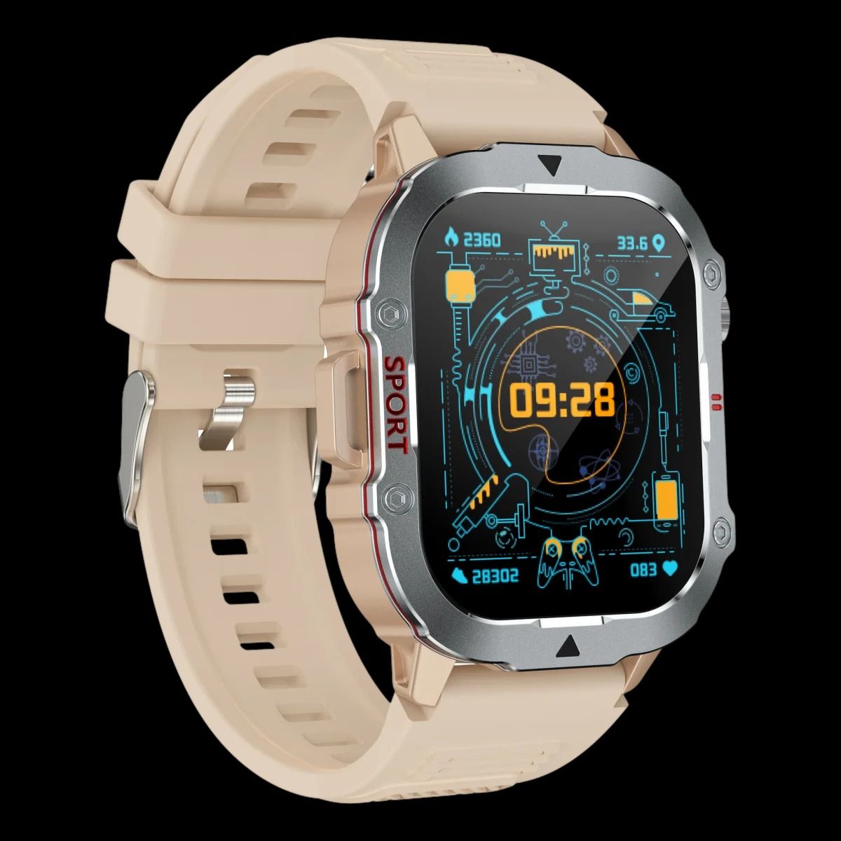 New Men's & Women's Sports Smart Watches Music Player Calorie Fitness Smartwatches Tracker Multiple Modes Compatible With Android/IOS Phones