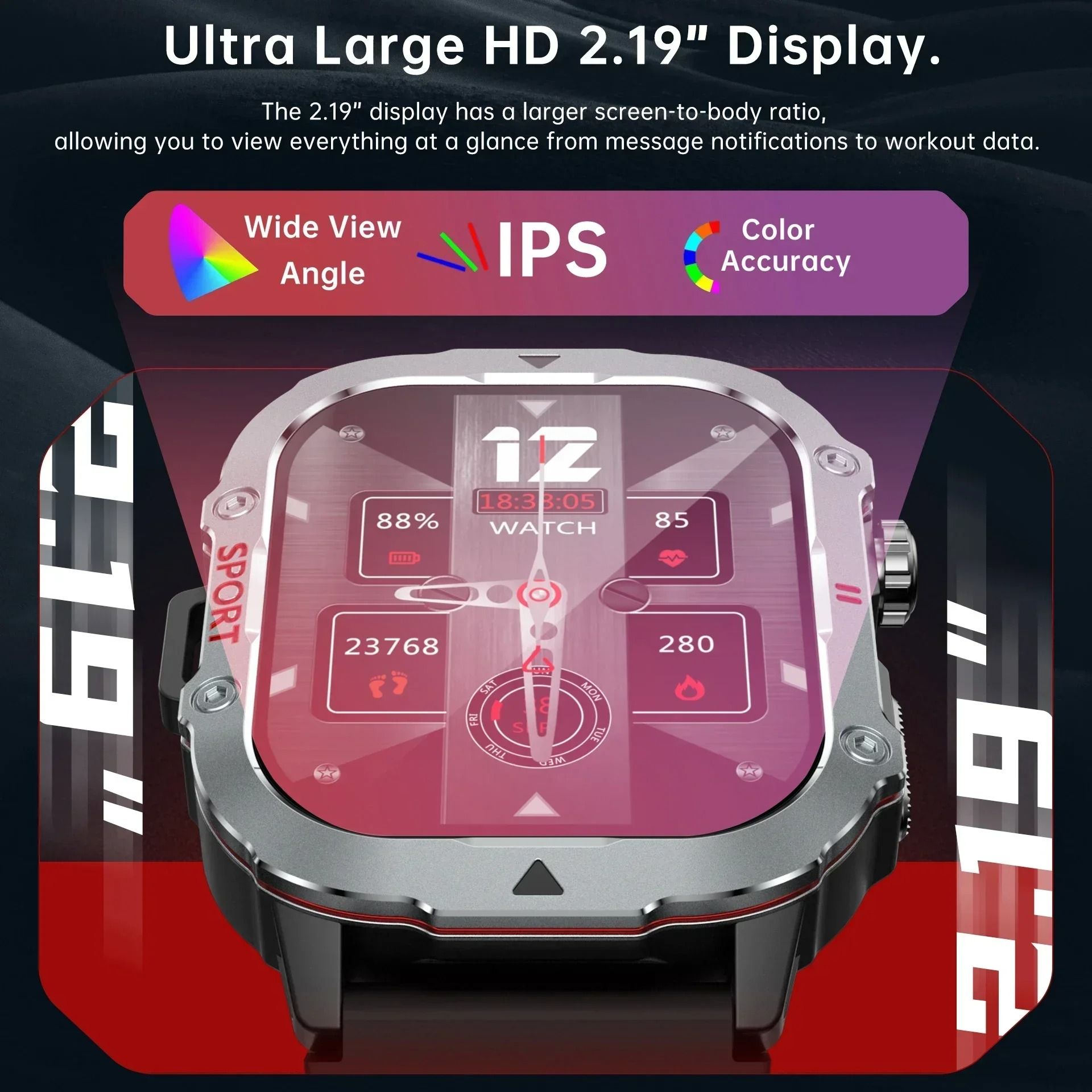 New Men's & Women's Sports Smart Watches Music Player Calorie Fitness Smartwatches Tracker Multiple Modes Compatible With Android/IOS Phones