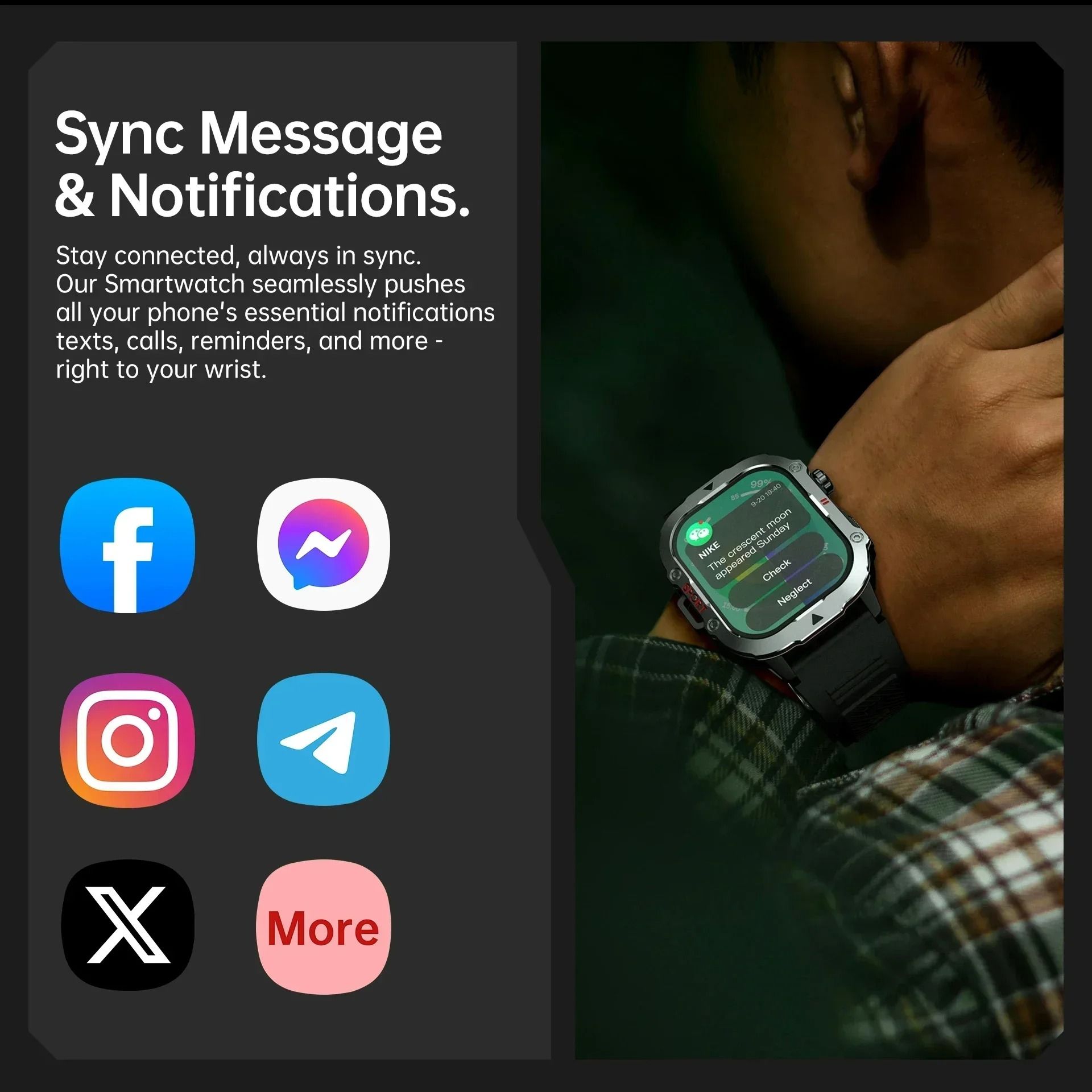 New Men's & Women's Sports Smart Watches Music Player Calorie Fitness Smartwatches Tracker Multiple Modes Compatible With Android/IOS Phones