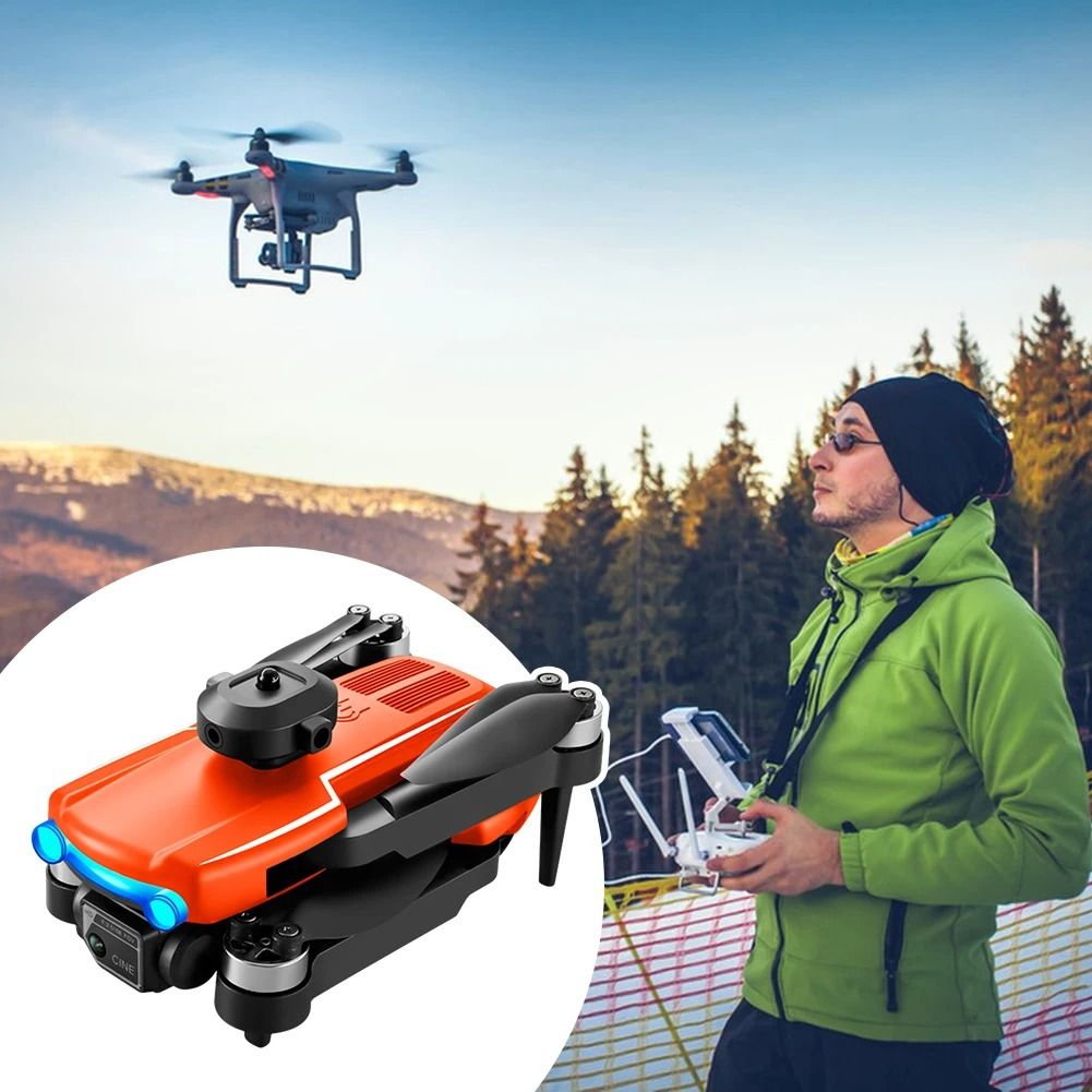 2025 Mini Drone 4K HD Optical Flow Positioning Four Axis Aircraft Aerial Camera UAV Remote Control LED Lights 360 ° Roll Drone