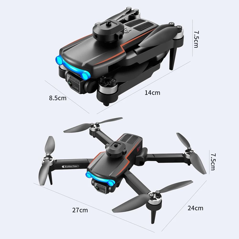 2025 Mini Drone 4K HD Optical Flow Positioning Four Axis Aircraft Aerial Camera UAV Remote Control LED Lights 360 ° Roll Drone