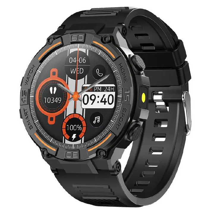 HW50 Smart Watches 1.6 Large Screen Bluetooth Calling LED Light Lamp AI Voice Health Monitoring Men Outdoor Sports Smartwatches