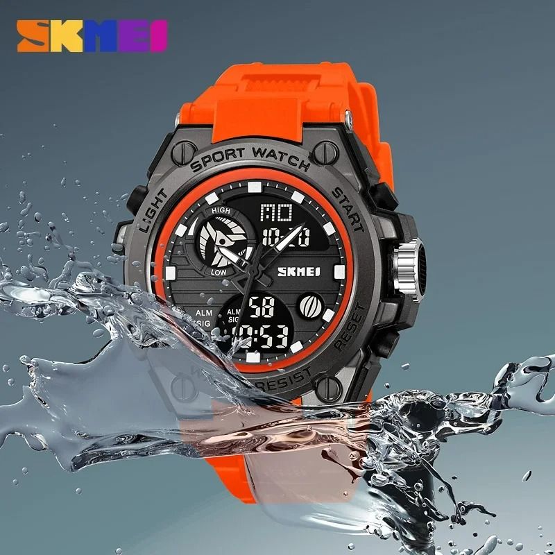 SKMEI 2360 LED Waterproof Sport Watch for Men Leisure Original Digital Mens Wristwatches Display Reloj Masculino Stopwatch Clock