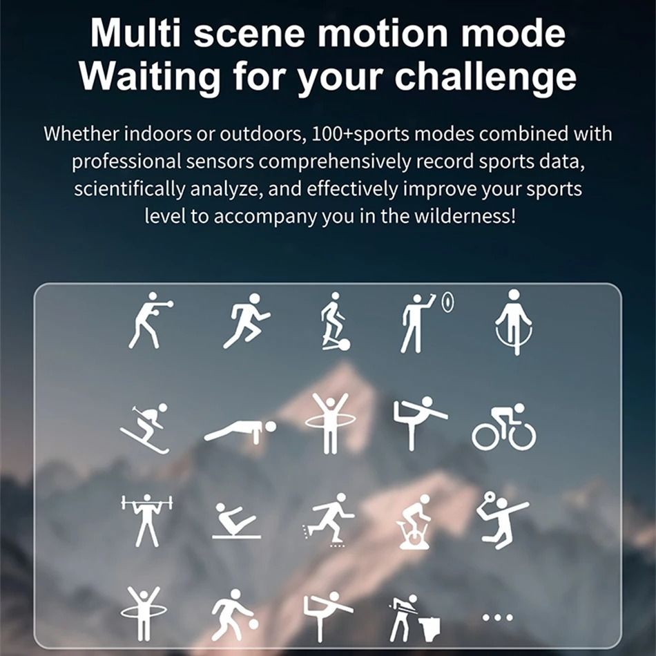HW50 Smart Watches 1.6 Large Screen Bluetooth Calling LED Light Lamp AI Voice Health Monitoring Men Outdoor Sports Smartwatches