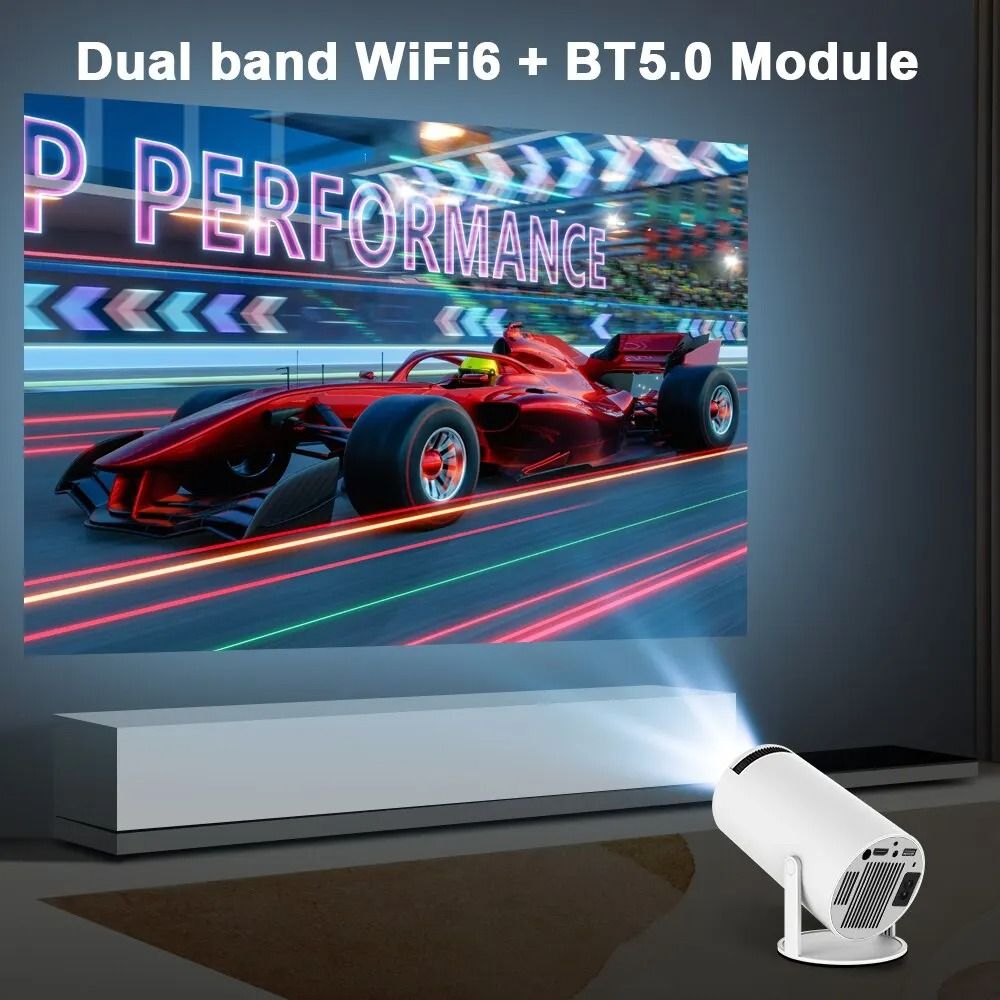 2025 HY300PRO Projector 4K Android 11 Dual Wifi6 200 ANSI Allwinner H713 BT5.0 1080P 1280*720P Home Cinema Outdoor Projetor