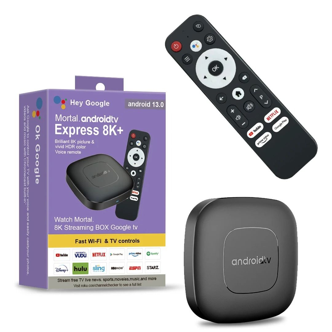 2.4G/5G Android13 Smart Home Theater TV Box AllwinnerH313 Google Assistant Netflix Streaming Bluetooth Media Player