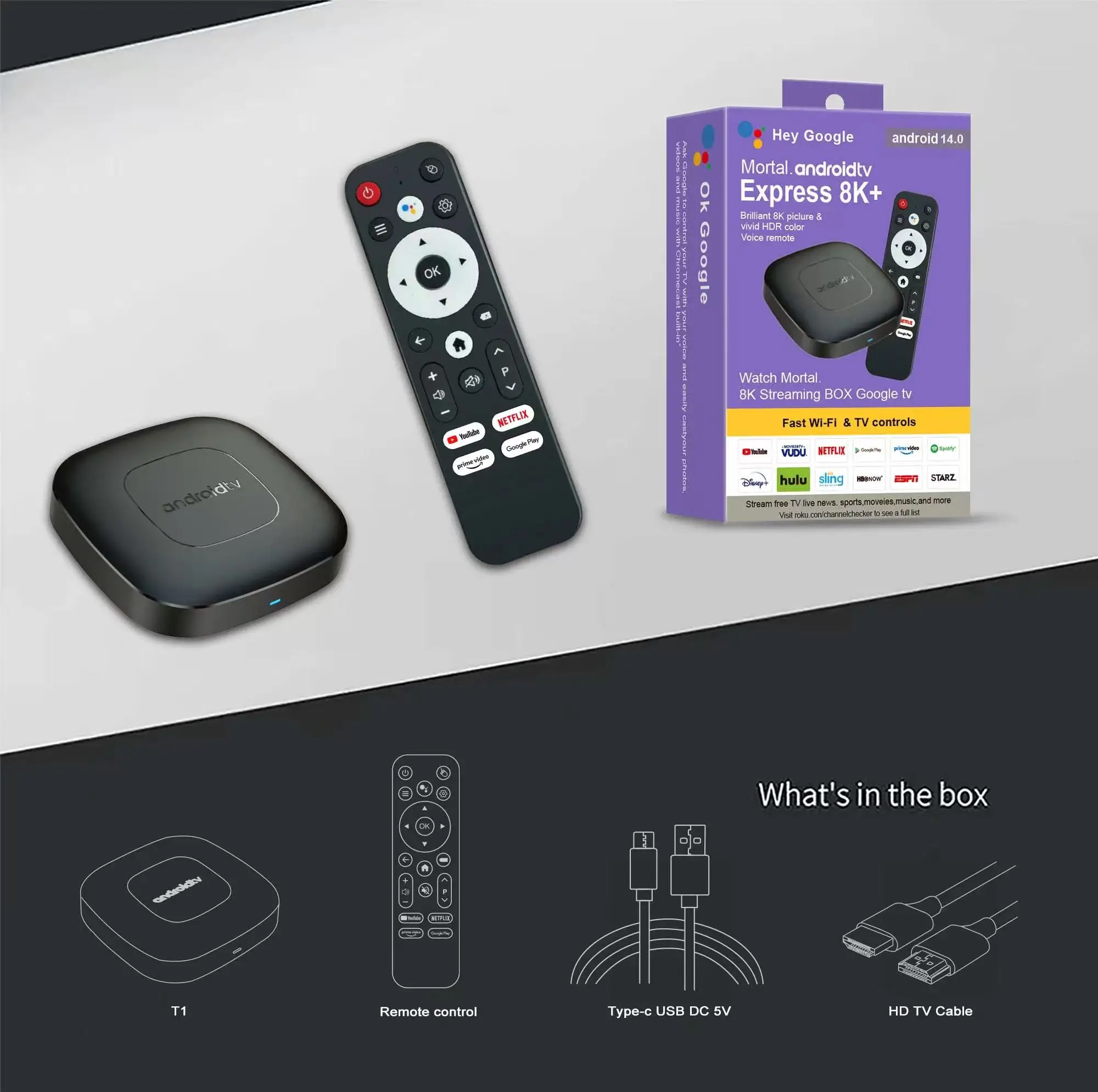 2.4G/5G Android13 Smart Home Theater TV Box AllwinnerH313 Google Assistant Netflix Streaming Bluetooth Media Player