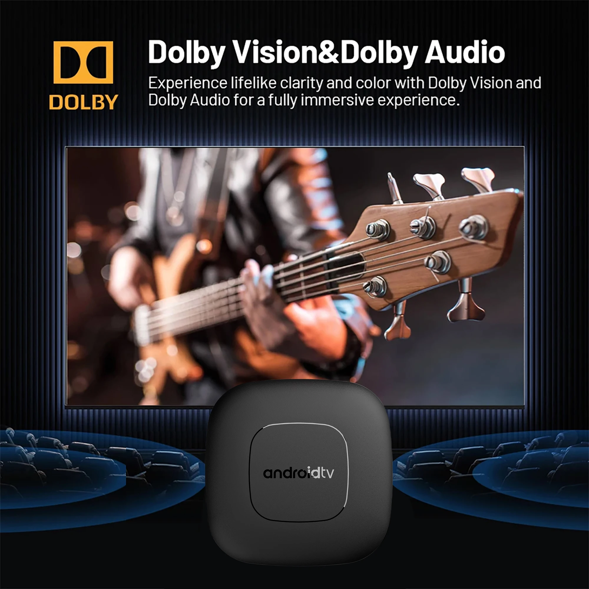 2.4G/5G Android13 Smart Home Theater TV Box AllwinnerH313 Google Assistant Netflix Streaming Bluetooth Media Player