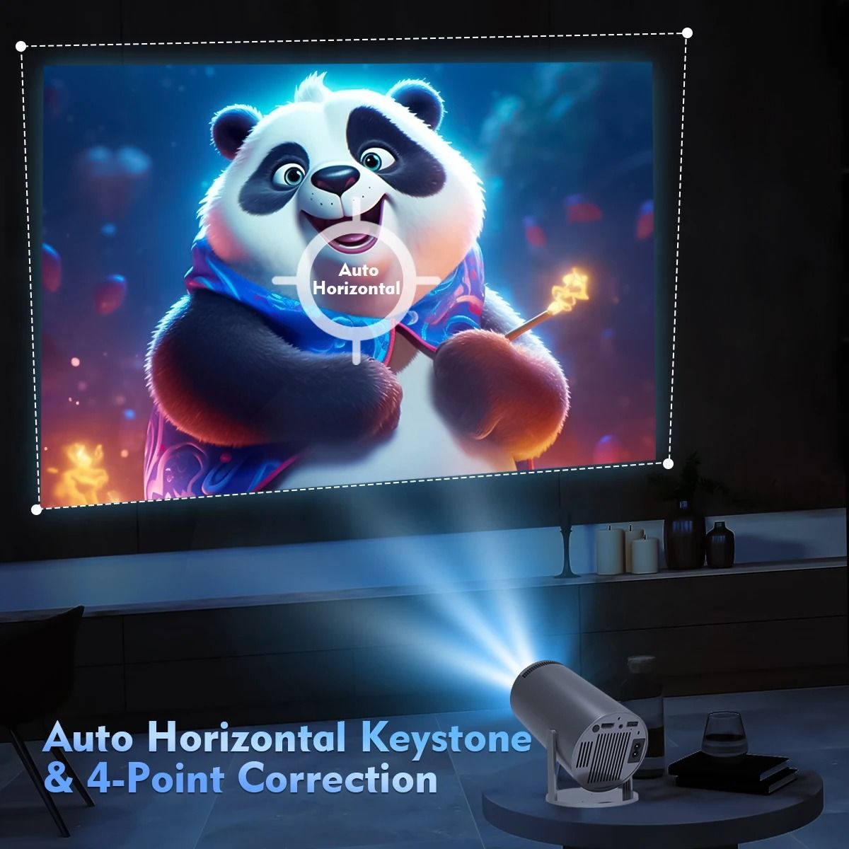 2025 HY300PRO Projector 4K Android 11 Dual Wifi6 200 ANSI Allwinner H713 BT5.0 1080P 1280*720P Home Cinema Outdoor Projetor
