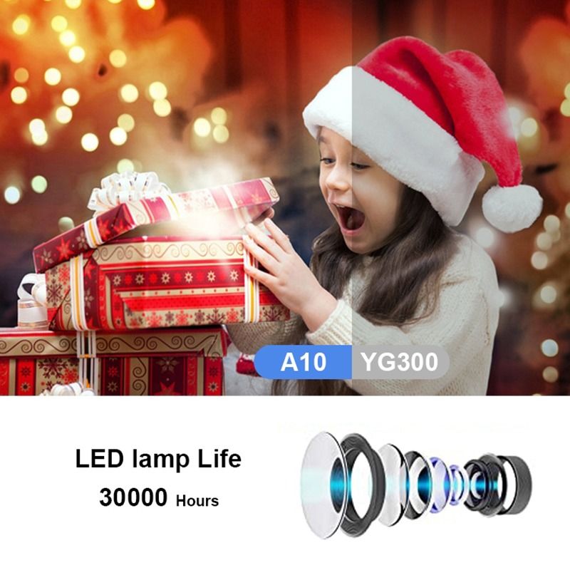 MINI Projector Smart TV WIFI Portable Home Theater Cinema Battery Sync Phone Beamer LED Projectors