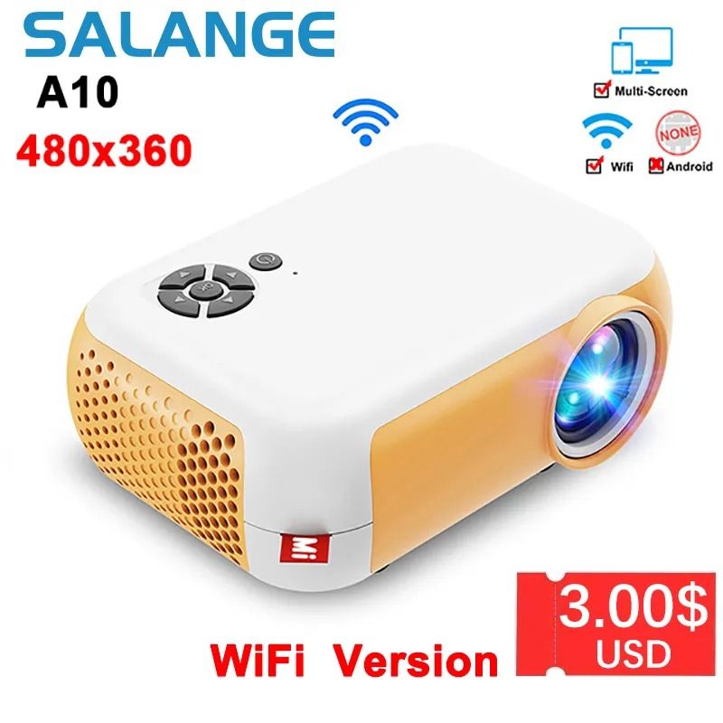 MINI Projector Smart TV WIFI Portable Home Theater Cinema Battery Sync Phone Beamer LED Projectors