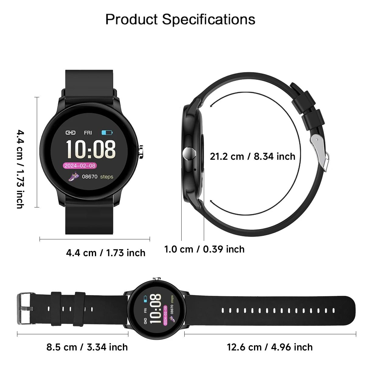 2025 New LIGE Round Smart Watches Men/Women Full Touch Screen Sport Fitness Smart Watch IP67 Waterproof Bluetooth For Android ios Smartwatches Smart Wearable Fitness Electronic Clock Z2P
