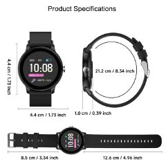 New LIGE Round Smart Watches Men/Women Full Touch Screen Sport Fitness Smart Watch IP67 Waterproof Bluetooth For Android ios Smartwatches Smart Wearable Fitness Electronic Clock
