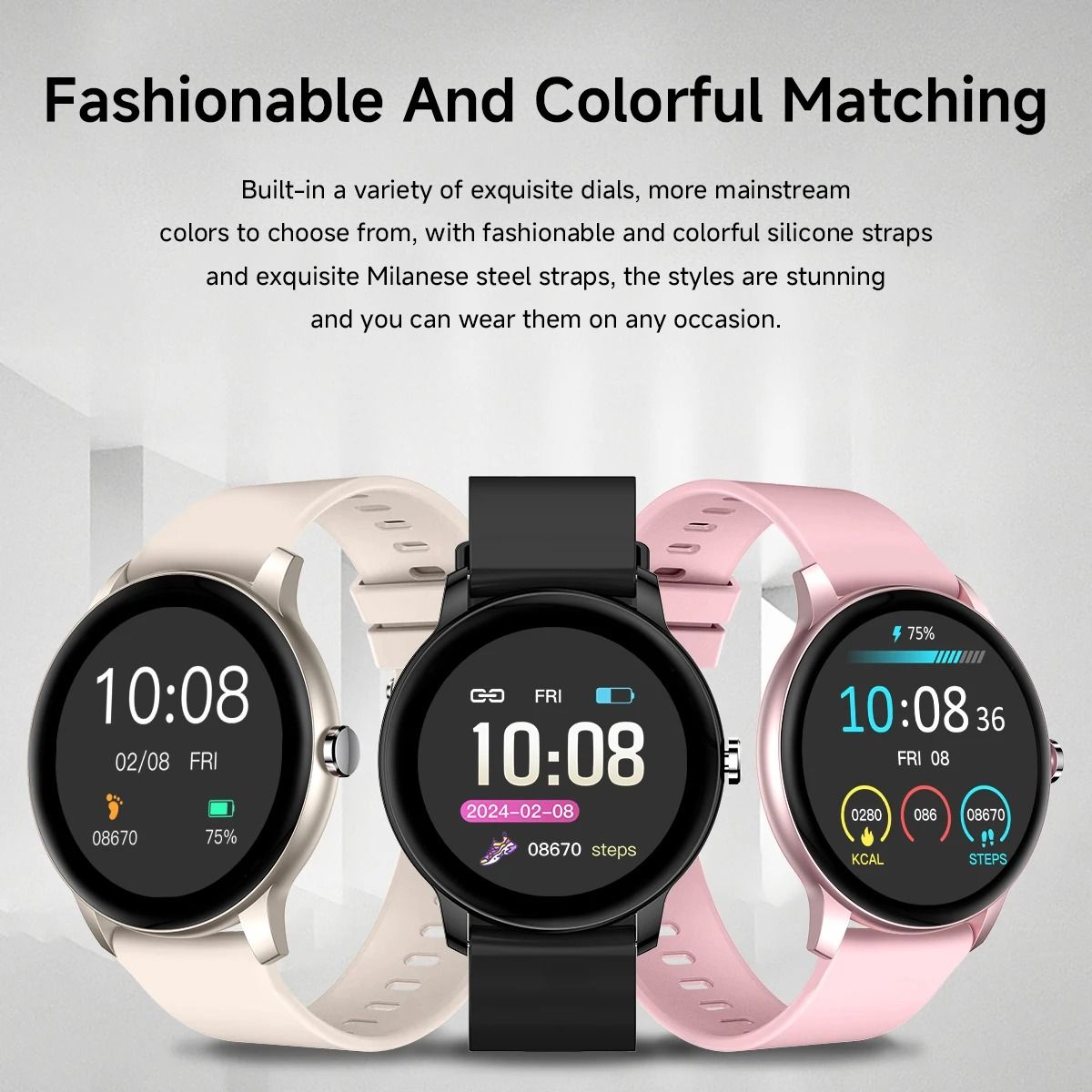 2025 New LIGE Round Smart Watches Men/Women Full Touch Screen Sport Fitness Smart Watch IP67 Waterproof Bluetooth For Android ios Smartwatches Smart Wearable Fitness Electronic Clock Z2P