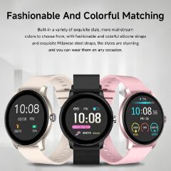 New LIGE Round Smart Watches Men/Women Full Touch Screen Sport Fitness Smart Watch IP67 Waterproof Bluetooth For Android ios Smartwatches Smart Wearable Fitness Electronic Clock