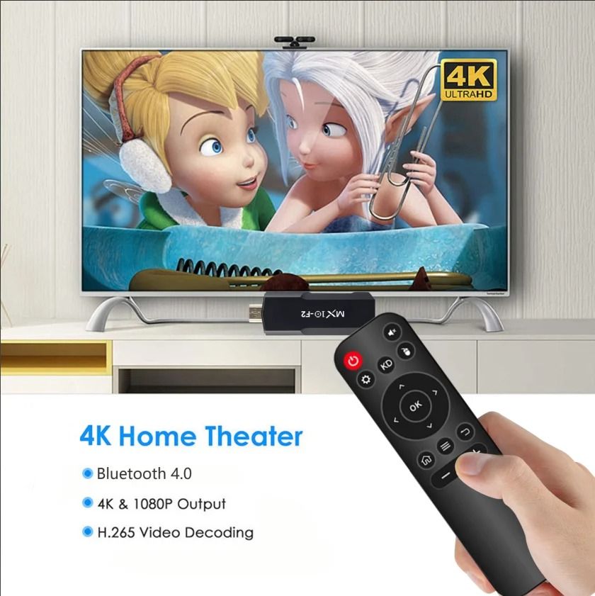 MX10 F3/F2 Android 13 TV Stick HDR Set Top OS 4K 1080P H313 ATV Smart TV Box For Google YouTube Smart Media Player