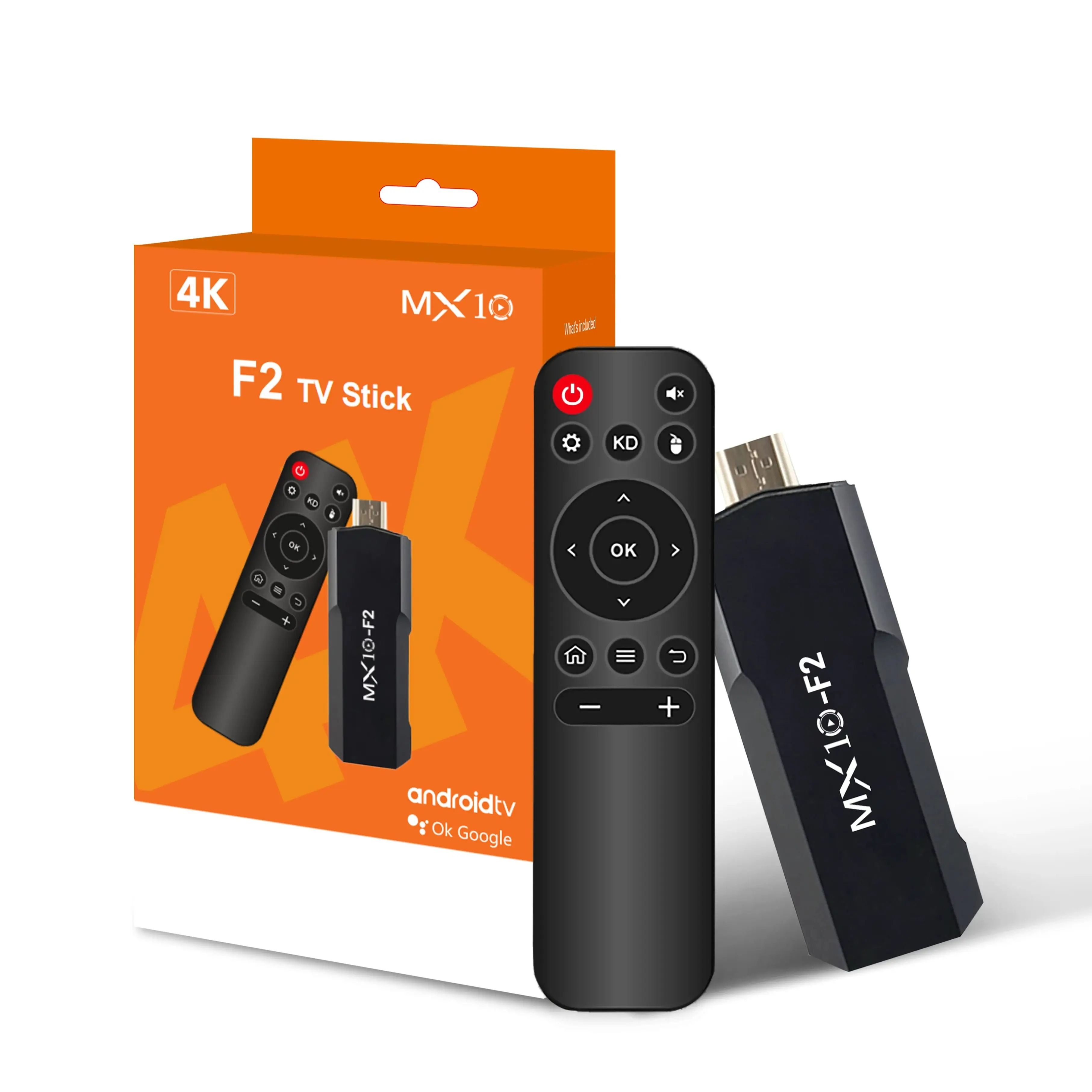 MX10 F3/F2 Android 13 TV Stick HDR Set Top OS 4K 1080P H313 ATV Smart TV Box For Google YouTube Smart Media Player