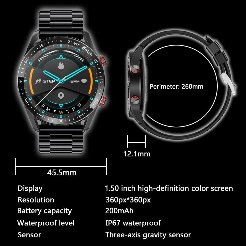 HW20 LiGe Steel Smart Watches Men/Women Smart Watch Bluetooth Call Wristwatch Fitness Bracelet Heart Rate Blood Pressure Monitor Tracker Sports Smartwatch LiGe
