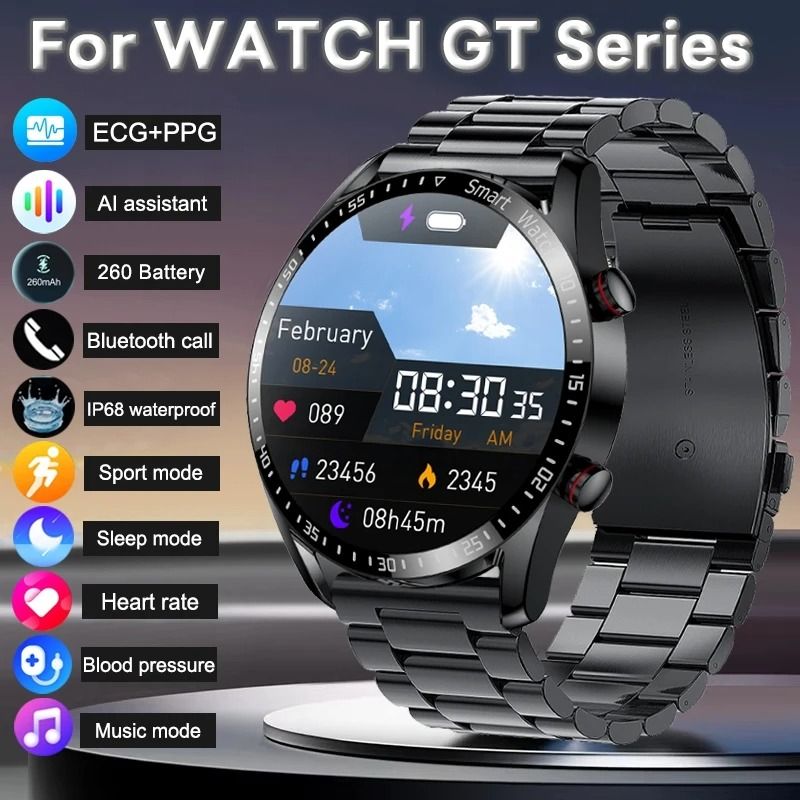 HW20 LiGe Steel Smart Watches Men/Women Smart Watch Bluetooth Call Wristwatch Fitness Bracelet Heart Rate Blood Pressure Monitor Tracker Sports Smartwatch LiGe