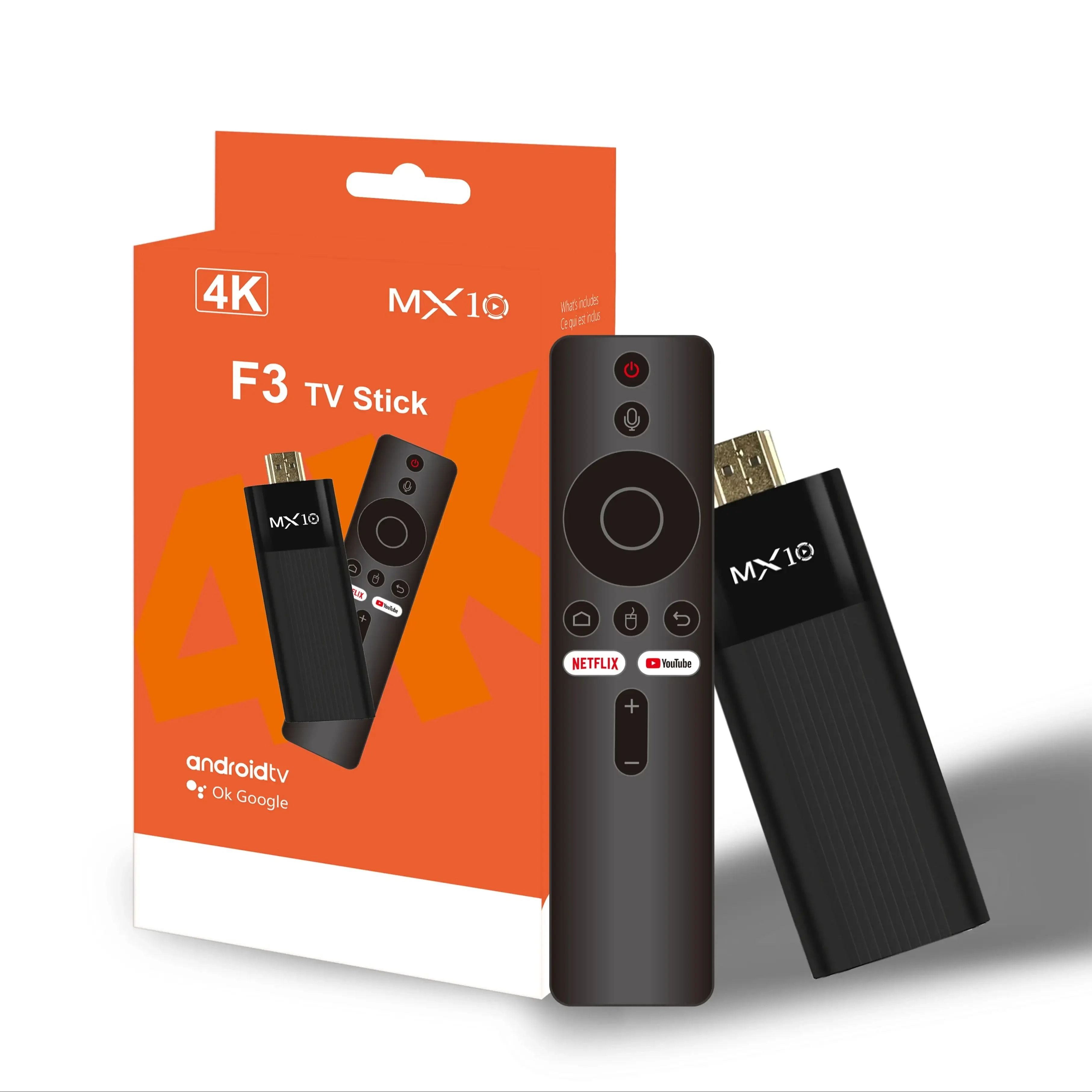 Mini TV stick TV BOX Android13 H618 ATV 4K HD TV Box 2.4/5G WiFi Smart TV Receiver For Google YouTube Netflix  Streaming Media Players