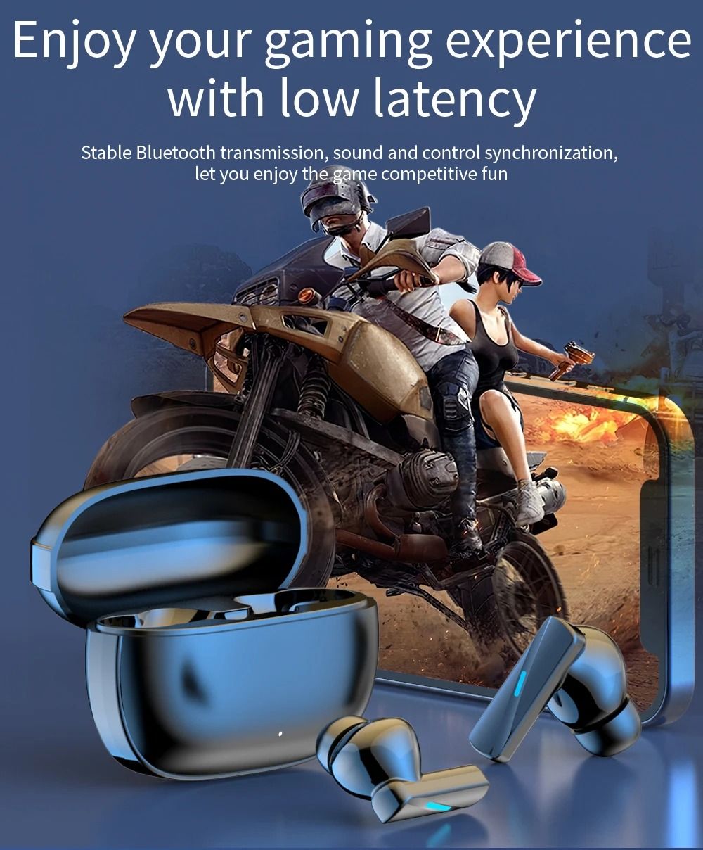 NEW Bluetooth Earphones Earbuds True Wireless Earphone Noise Cancelling Update Bluetooth 5.3 Headset HD Music Headphone In-Ear Handsfree With Mic