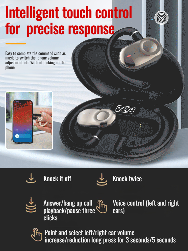 Original Bluetooth Earphones Sport Wireless Headphones With Mic Waterproof Hifi Stereo Wireless Earbuds Surround Sound