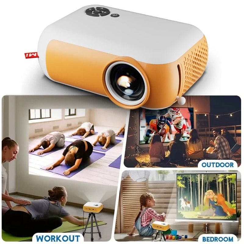 WIFI Projector LED Projector Support 1080P Outdoor 2.4G Wireless Portable Multimedia Video Player Built-in Speaker