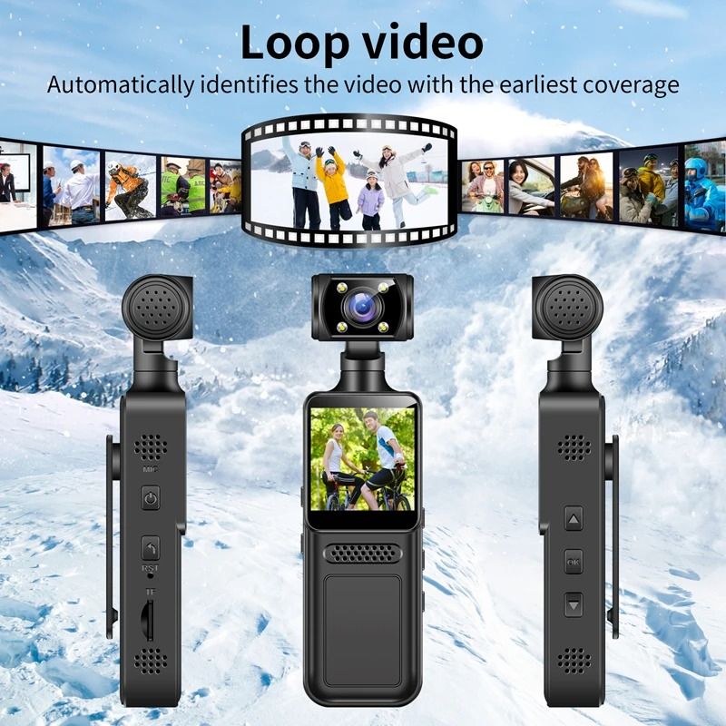 Ultra HD 4K WiFi Action Camera Portable Digital Video Recorder Mini Sports Camera DV Night Vision Police BodyCam Small Camcorder