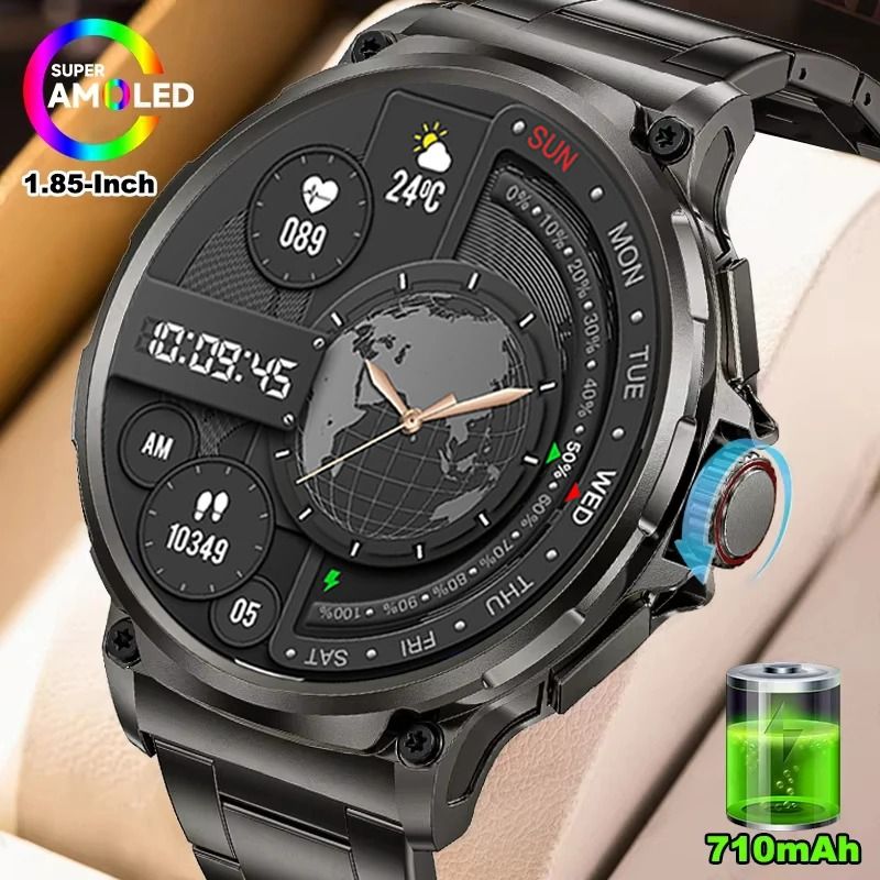 COLMI  New 1.85 Inch HD Bluetooth Call Smart Watches Men Sports Fitness Tracker Heart Monitor 710mAh Smartwatches