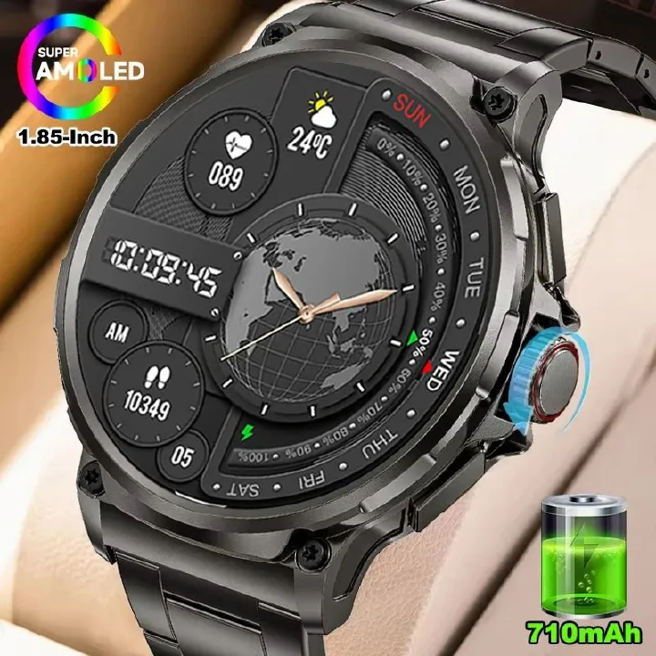 COLMI  New 1.85 Inch HD Bluetooth Call Smart Watches Men Sports Fitness Tracker Heart Monitor 710mAh Smartwatches