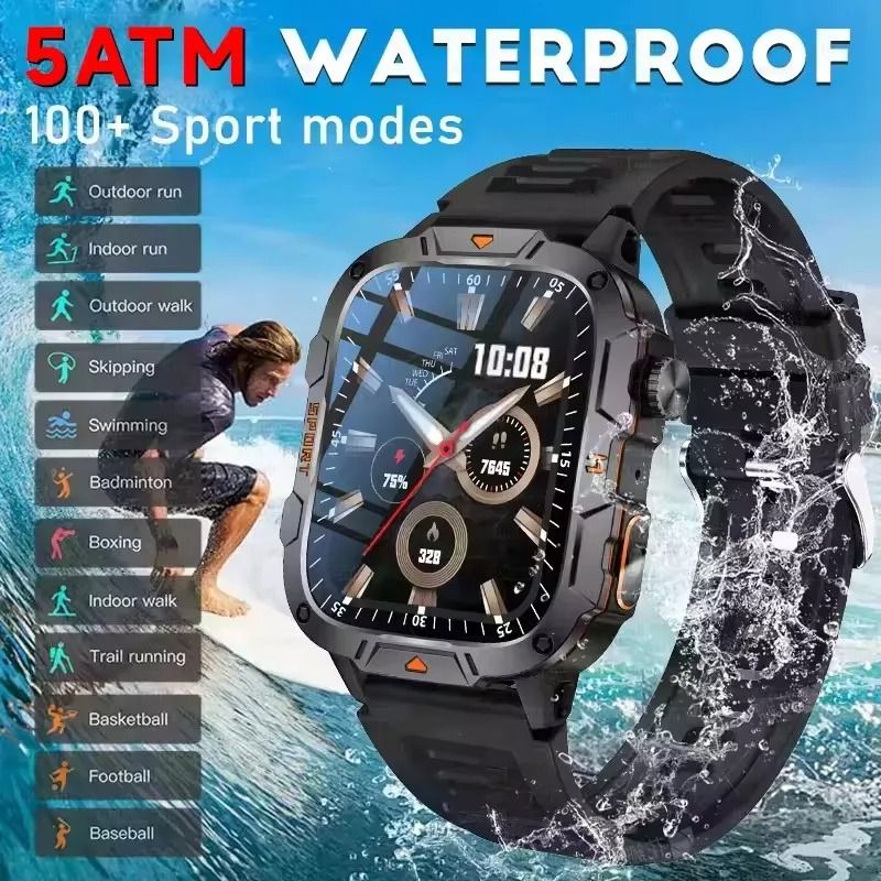 New Sports Smart Watches Music Player Calorie Fitness Smartwatches Tracker Multiple Modes Compatible With Android/IOS Phones