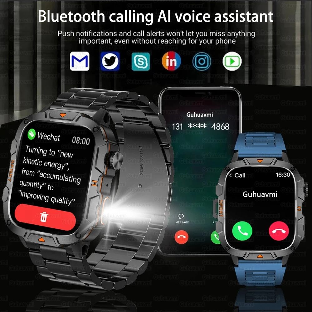 New Sports Smart Watches Music Player Calorie Fitness Smartwatches Tracker Multiple Modes Compatible With Android/IOS Phones