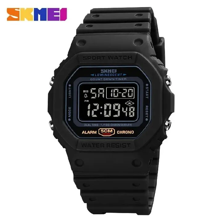 SKMEI 1628 Military Digital Watch for Men Sports Waterproof Shockproof Mens Wristwatches LED Didplay Alarm Clock