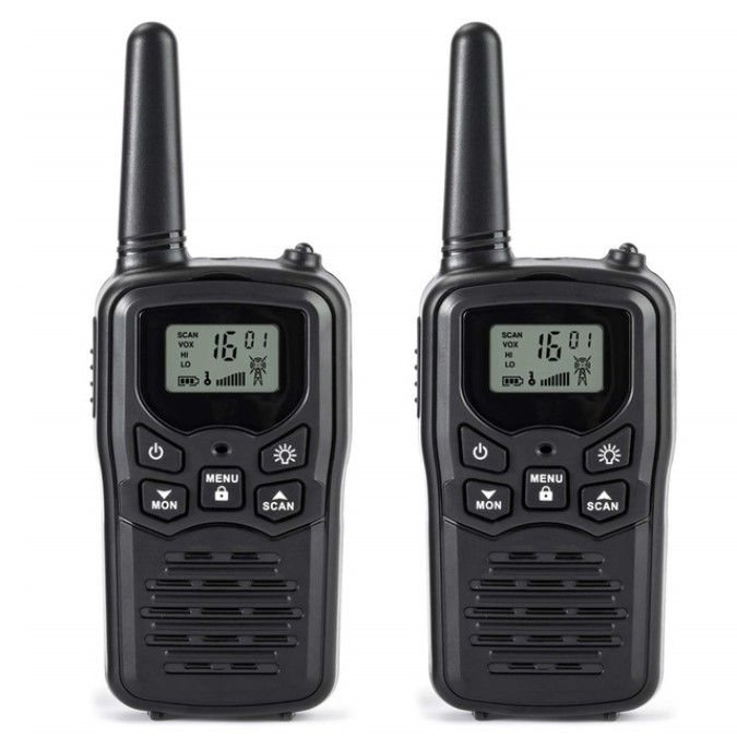 2PCS Mini Handheld Walkie Talkie Portable High Power VHF Two Way Ham Radio Communicator Transceiver