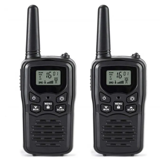 2PCS Mini Handheld Walkie Talkie Portable High Power VHF Two Way Ham Radio Communicator Transceiver