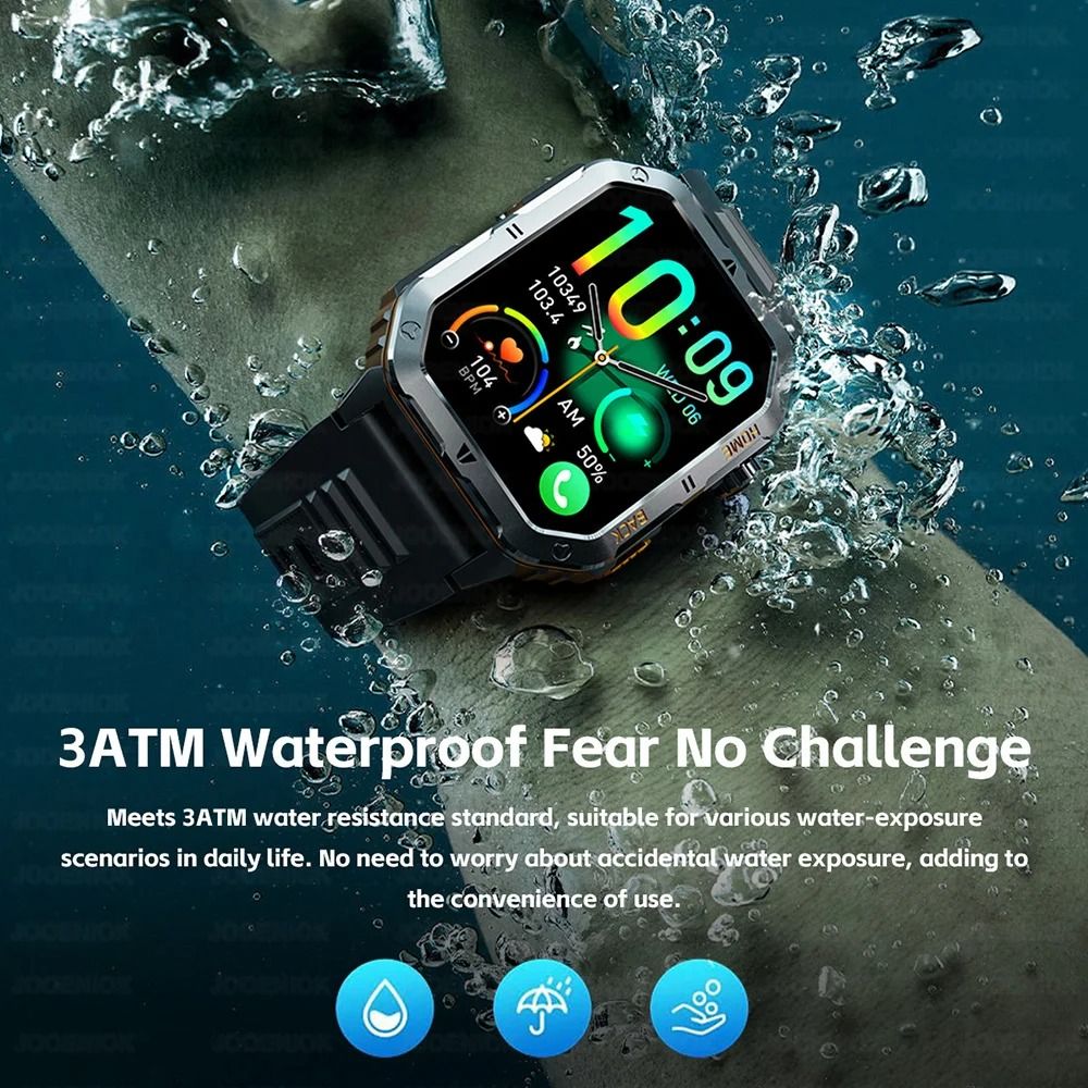 New 2026 Smart Watches 1000mAh Battery Outdoor Sports Smart Watch 2.01 inch HD Screen LED Flashlight Bluetooth Talking SmartWatches For Men Women