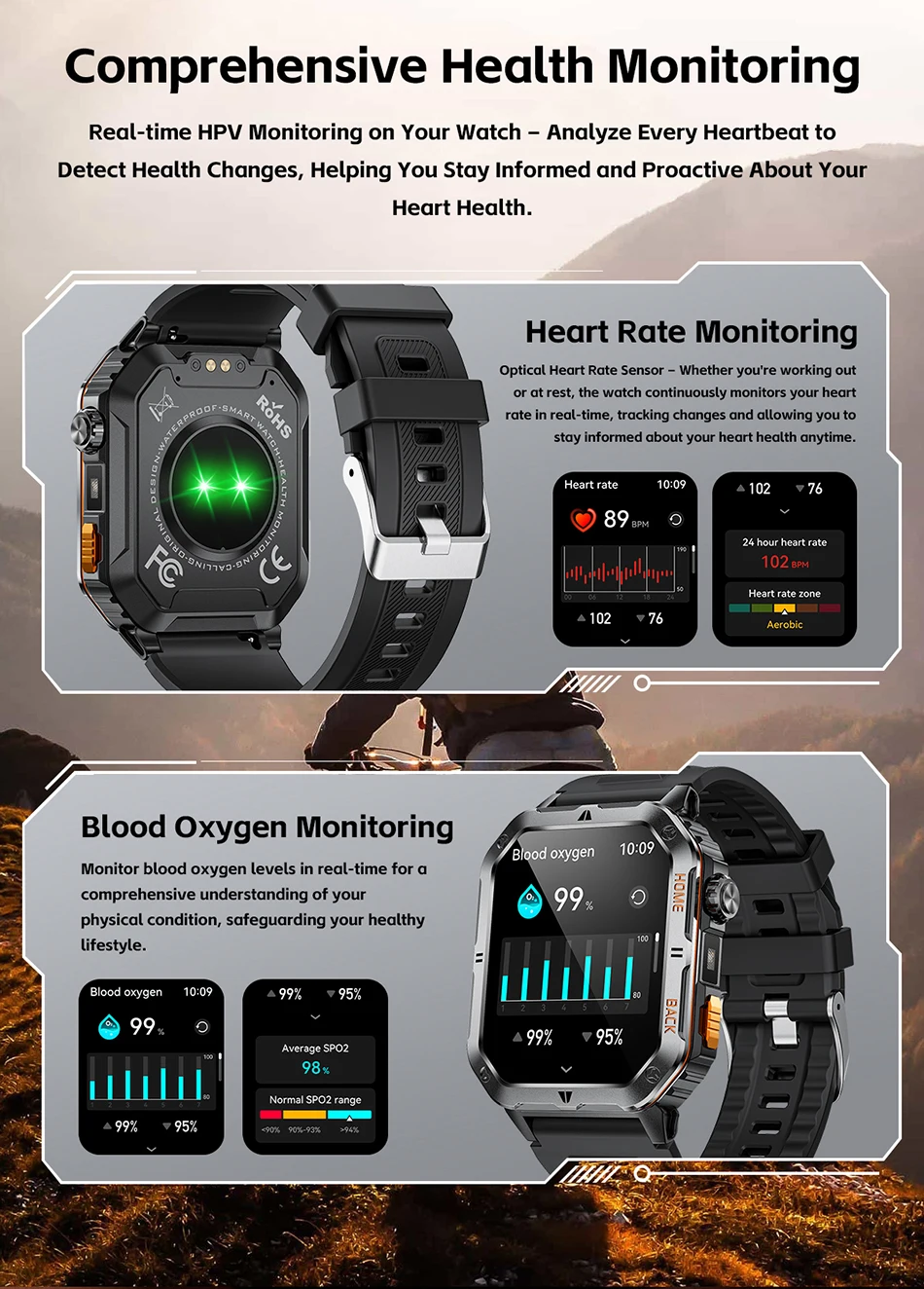 New 2026 Smart Watches 1000mAh Battery Outdoor Sports Smart Watch 2.01 inch HD Screen LED Flashlight Bluetooth Talking SmartWatches For Men Women