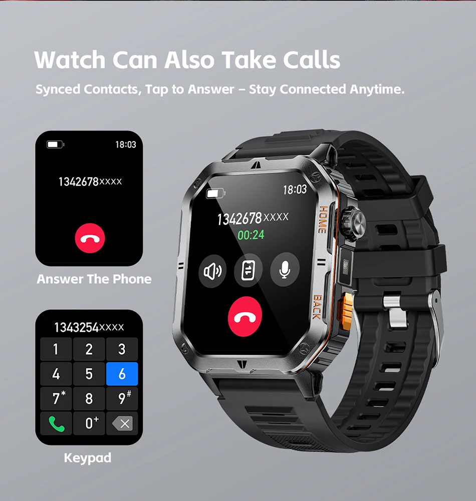 New 2026 Smart Watches 1000mAh Battery Outdoor Sports Smart Watch 2.01 inch HD Screen LED Flashlight Bluetooth Talking SmartWatches For Men Women