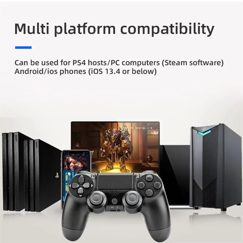 Wireless Controller For PS4/Slim/Pro Wireless Gamepad Compatible Android PC Bluetooth Gamepads Joystick For PS3 Console