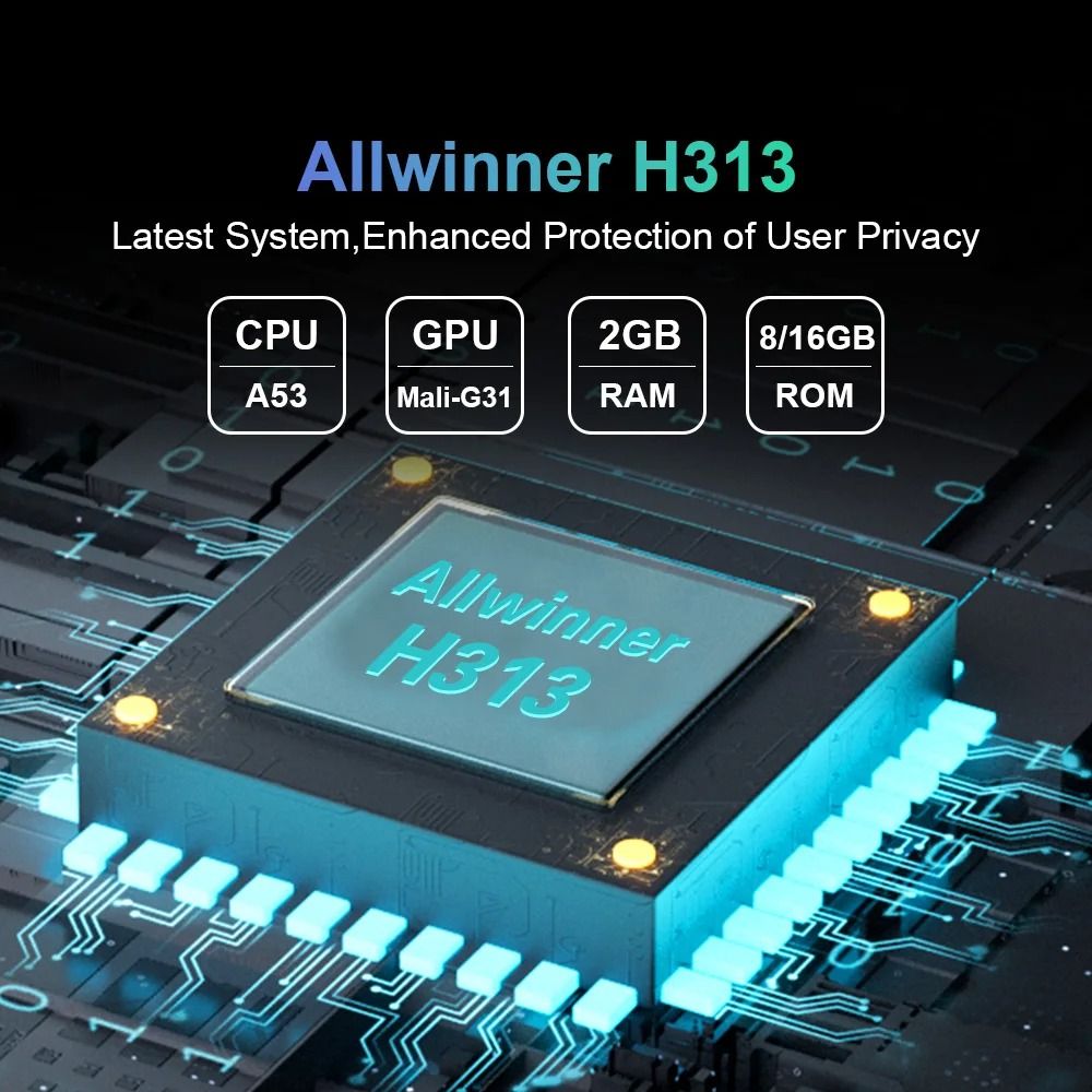 G96 High-performance Android 13.0 8k ATV H313 2GB RAM 8GB ROM Smart TV Stick Infrared Remote Control TV BOX Dual Wifi