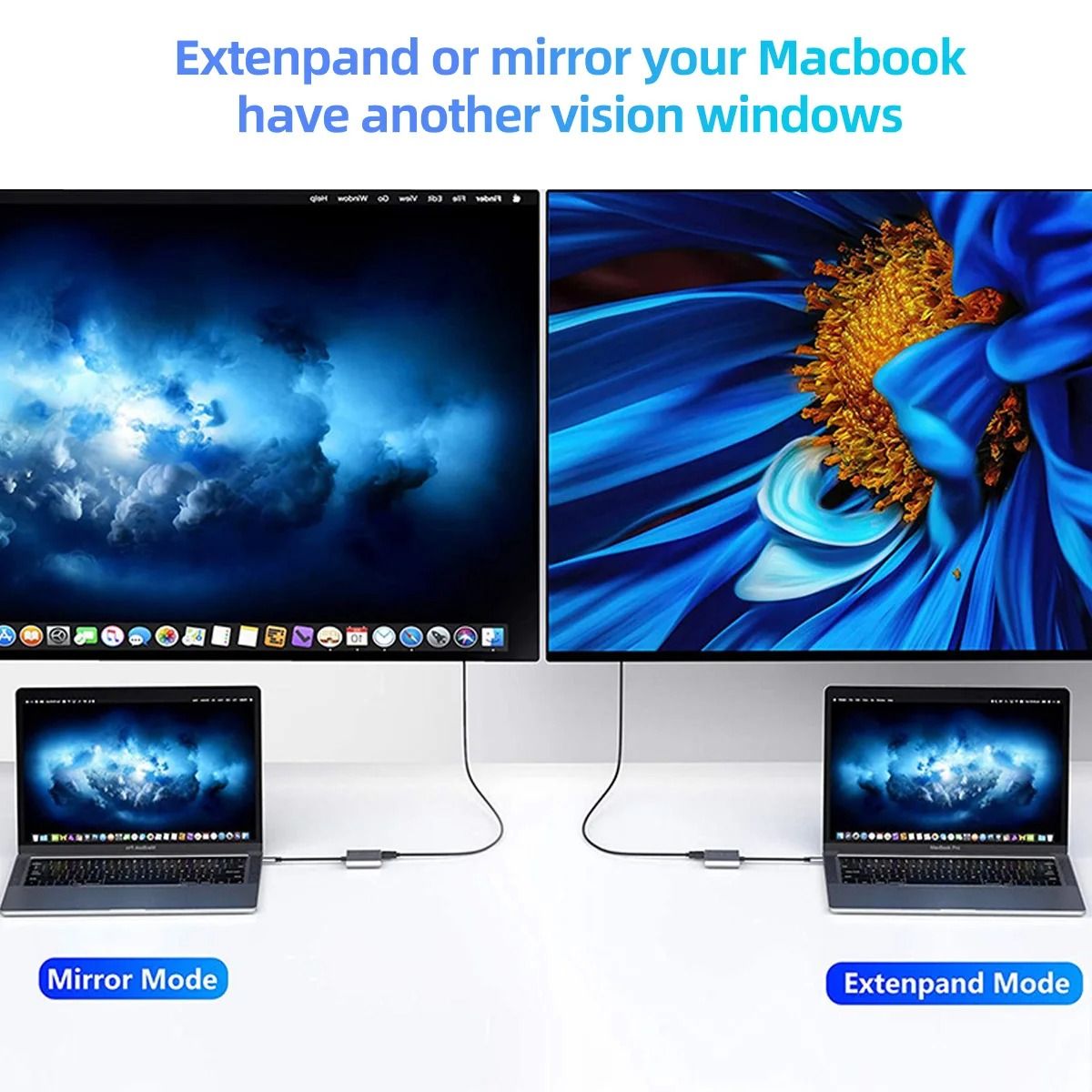 3 in 1 Usb Hub USB C to HDMI-compatible Splitter HUB Type-c to HDMI-compatible USB3.0 Docking Station For Macbook Air Converter